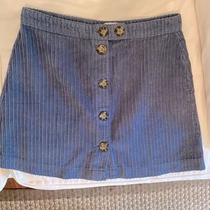 Urban Outfitters button up corduroy skirt, Medium